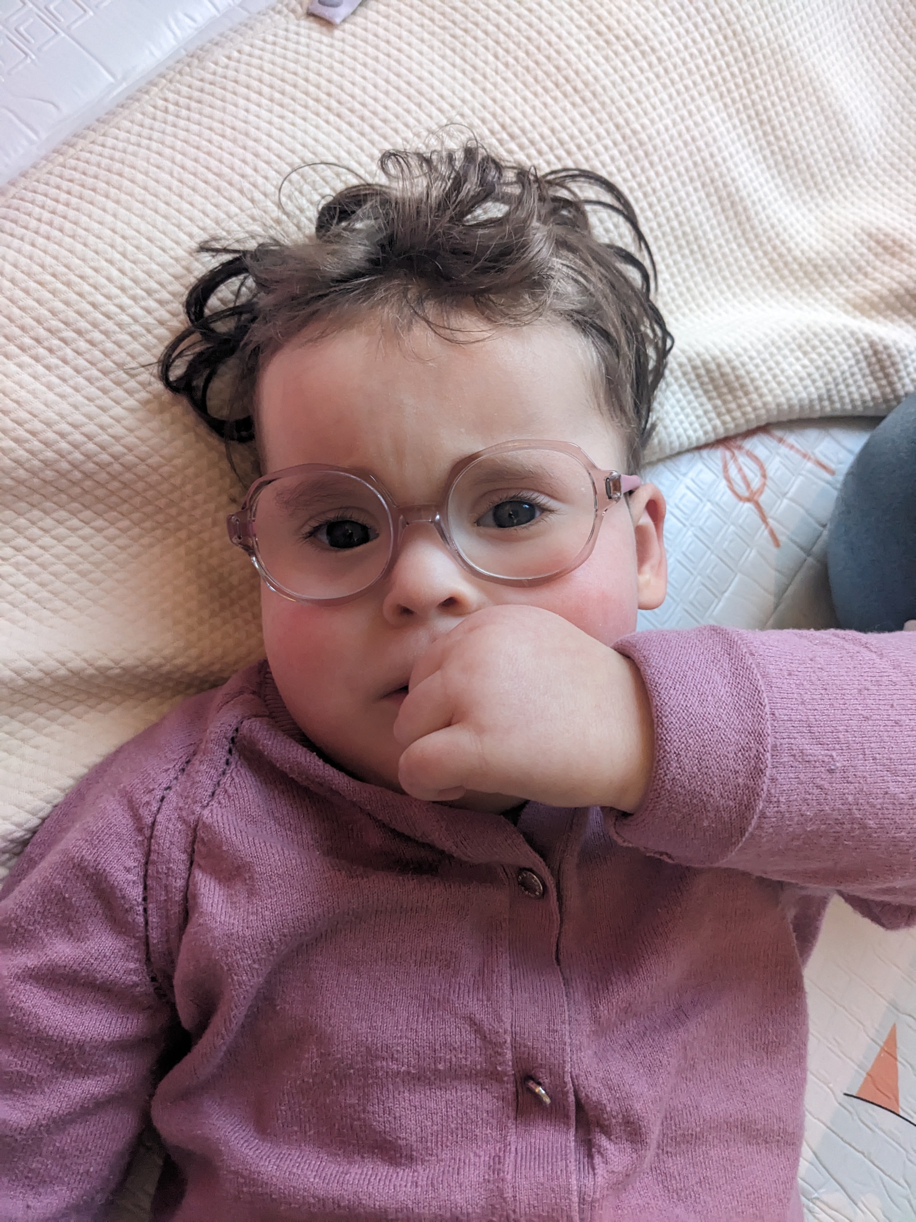 Giulia wearing glasses